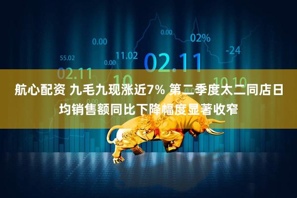 航心配资 九毛九现涨近7% 第二季度太二同店日均销售额同比下降幅度显著收窄